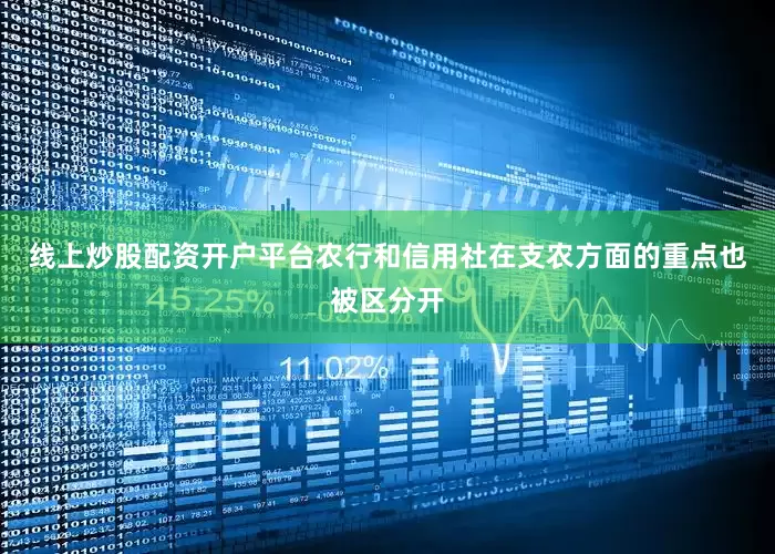 线上炒股配资开户平台农行和信用社在支农方面的重点也被区分开